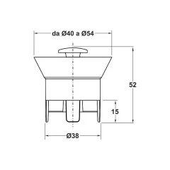 КЛАПА ПРОТИВ МИРИЗМИ ЗА MINI DRAIN - 5429AR99B4_1