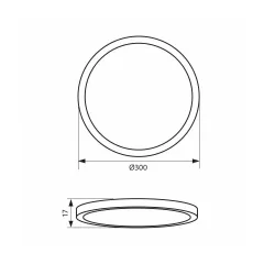 LED ПЛАФОНИЕРА - VIVALUX, NEBULA 24W CH/CCT_4