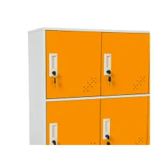 МЕТАЛЕН ШКАФ - CARMEN, CR-1298 J - БЯЛ / ОРАНЖЕВ_2