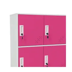 МЕТАЛЕН ШКАФ - CARMEN, CR-1298 J - БЯЛ / РОЗОВ_2
