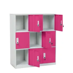 МЕТАЛЕН ШКАФ - CARMEN, CR-1298 J - БЯЛ / РОЗОВ_3