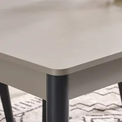 РАЗТЕГАТЕЛНА ТРАПЕЗНА МАСА - HUEVA, БЕЖОВ-СИВ GG_1