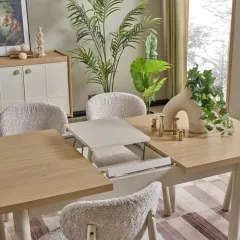 РАЗТЕГАТЕЛНА ТРАПЕЗНА МАСА - BAMIO, ТЪМЕН КЛЕН OW_1