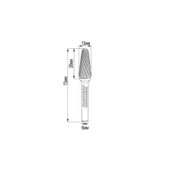 ФРЕЗЕР ЗА МЕТАЛ RAIDER - 12х28MM, ТИП LX, 6MM ОПАШКА / 154441_3