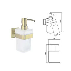 ДОЗАТОР - MODENA BRUSH GOLD, 3863BG_3