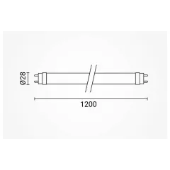 LED ПУРА T8 GLASS 18W 175-265V 1800LM 1200СМ - 5604_1