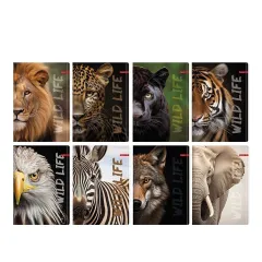 ТЕТРАДКА 60Л А4 - ILIJANUM WILD LIFE UV MK / 52698 / ШИРОКИ РЕДОВЕ_7