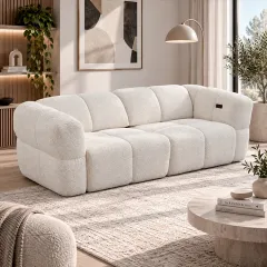 ДИВАН ТРОЙКА С ЕЛЕКТРИЧЕСКИ МЕХАНИЗЪМ - ORTONA LUX, КРЕМ_1